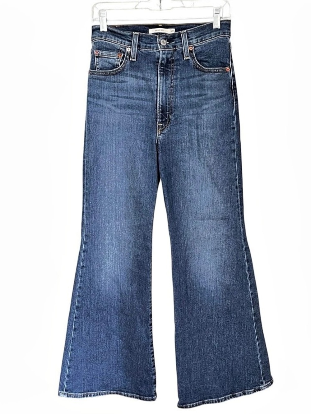 Levi’s Ribcage Bell Women's Blue Flare Jeans Waist 28 Like New